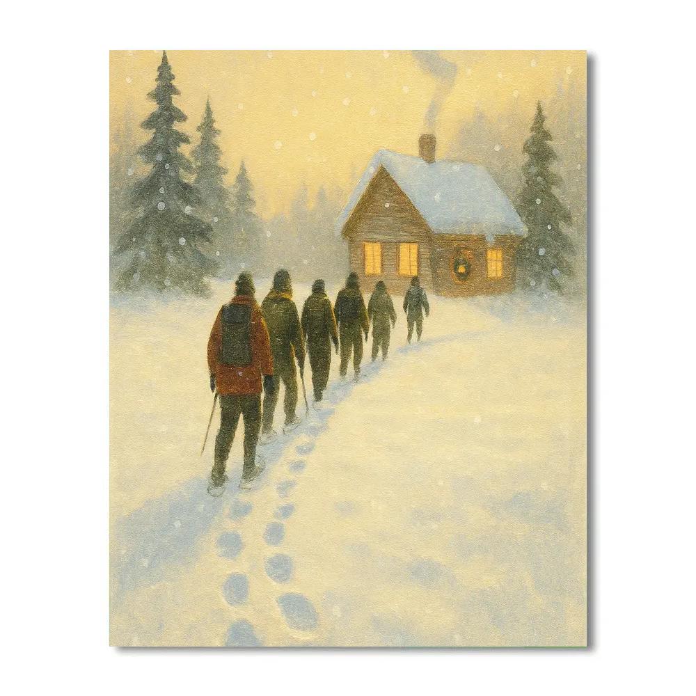 Snowshoe Pilgrimage Path Numbered painting kits