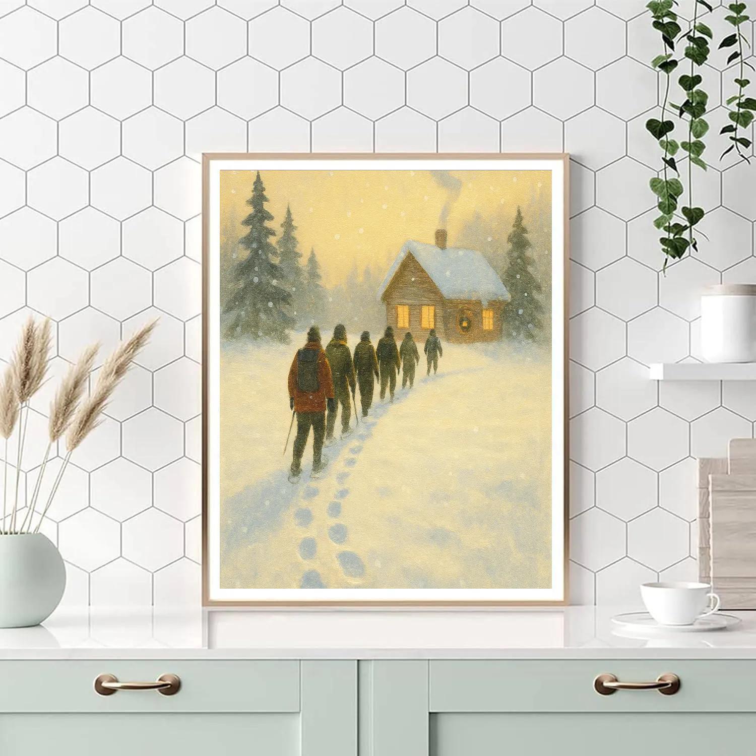 Snowshoe Pilgrimage Path Numbered painting kits