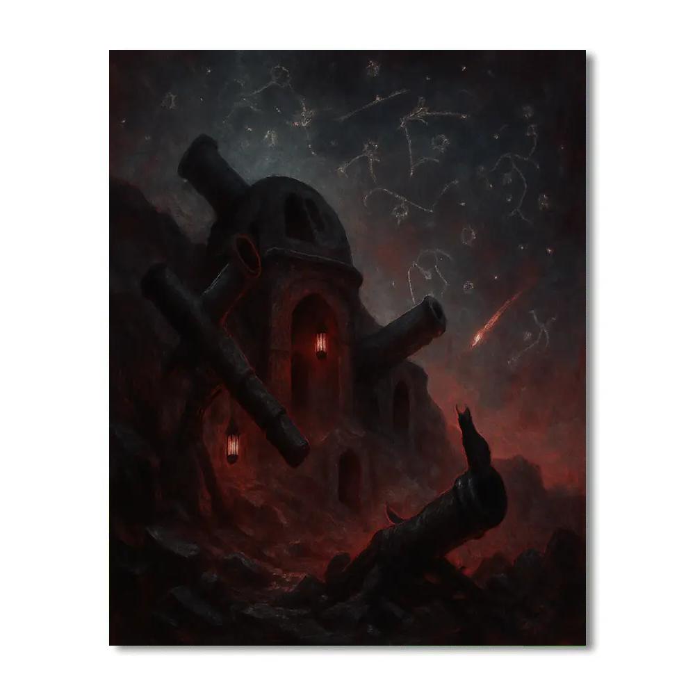 The Hollow Keep Observatory Painting by numbers kit
