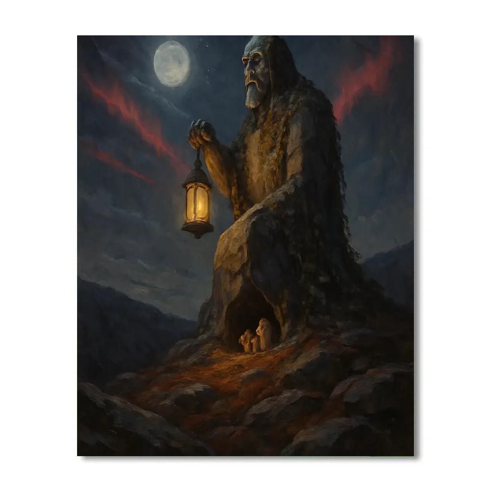 Moonback Ridge Sentinel Paint by numbers art