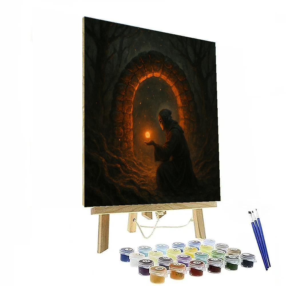 The Ember Gate Hollow Paint by numbers art