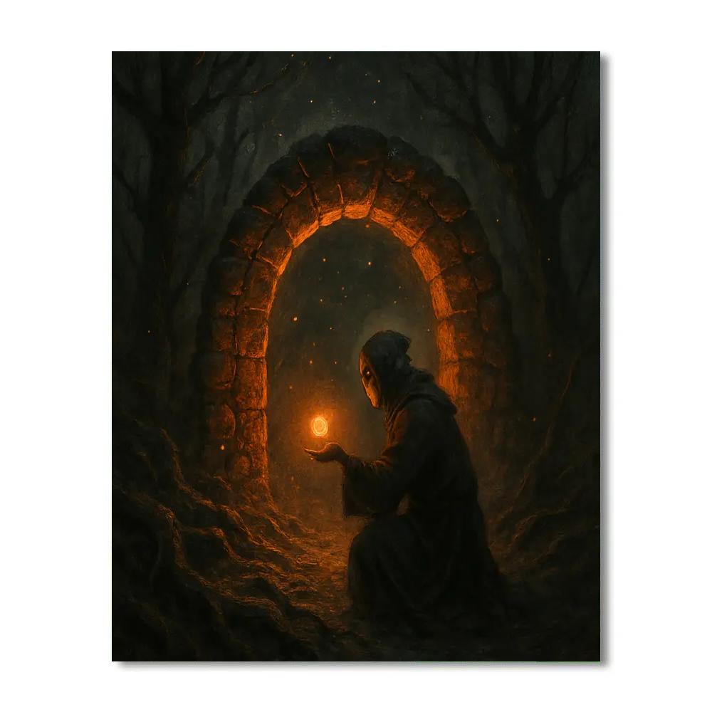 The Ember Gate Hollow Paint by numbers art