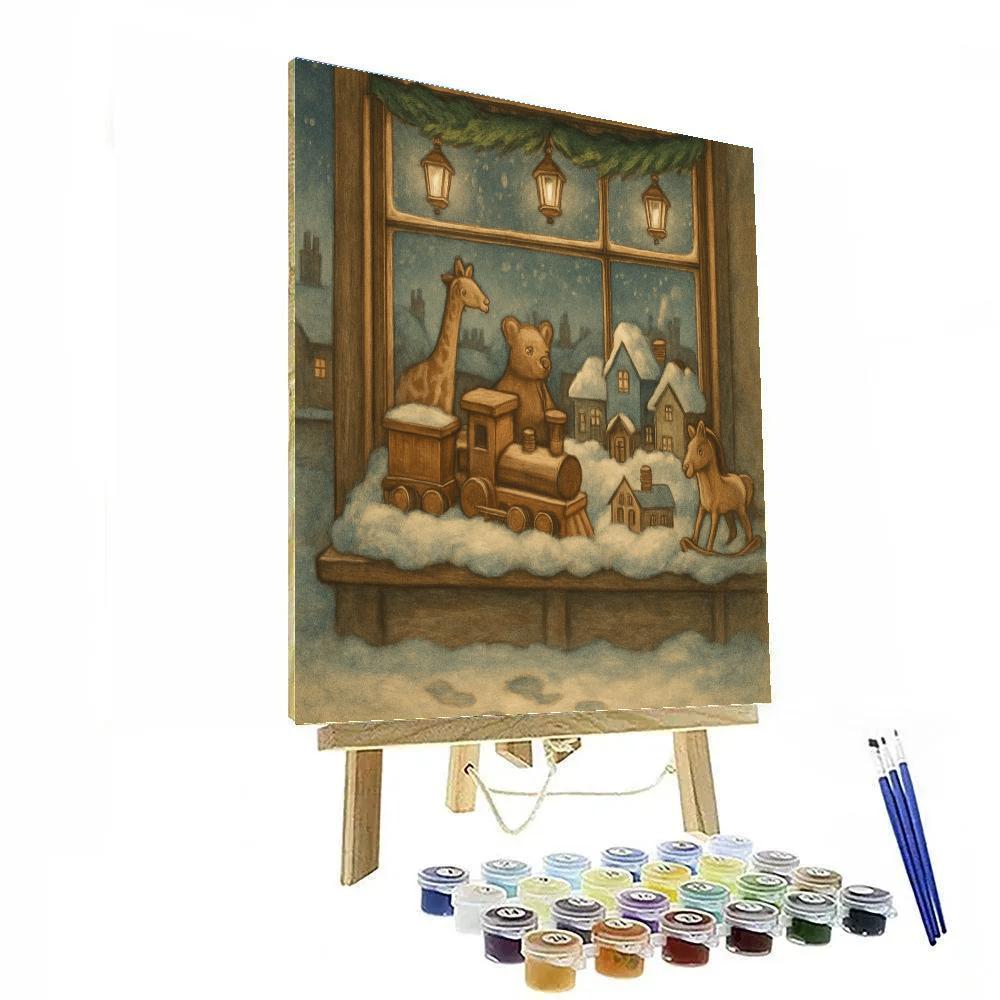 Snowbound Toymakers Window painting number kit