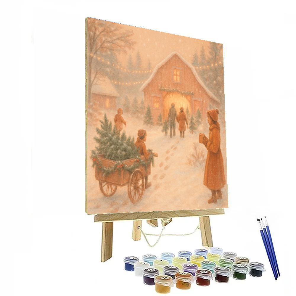 Cedar And Cinnamon Lane paint by number