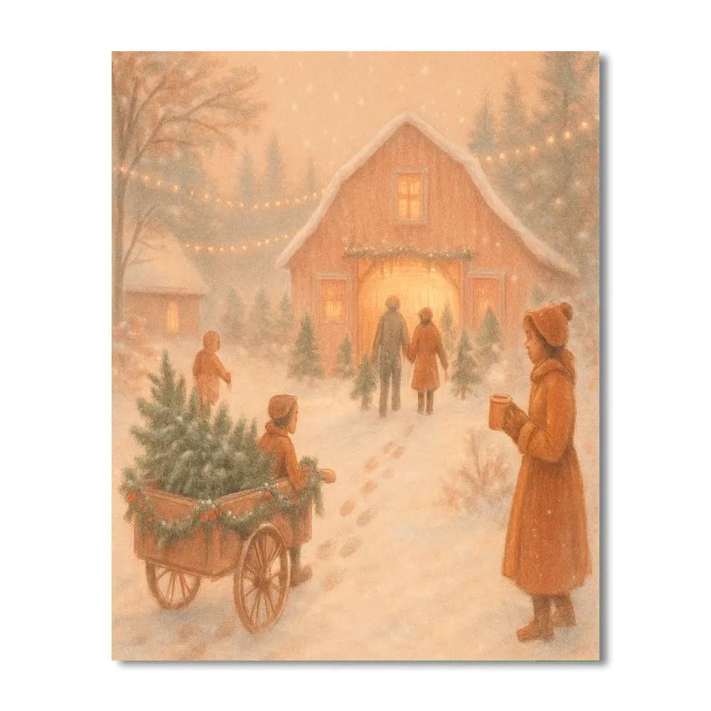 Cedar And Cinnamon Lane paint by number