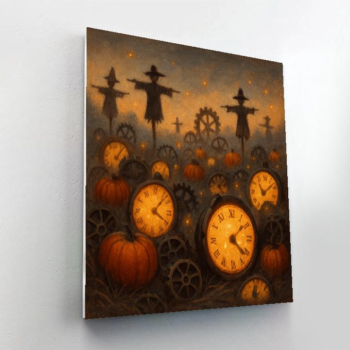 The Harvest Clock Field Paint by numbers kits