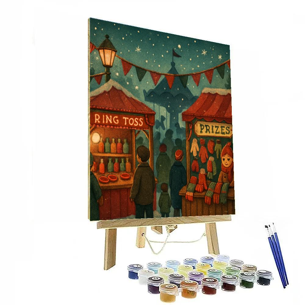 Frost Fairground Lanterns paint by number