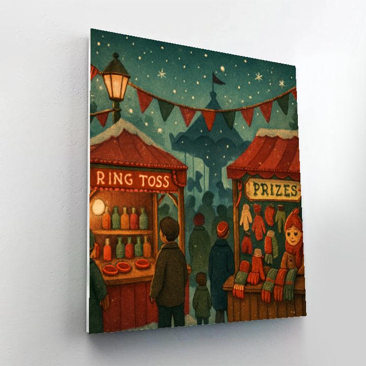 Frost Fairground Lanterns paint by number