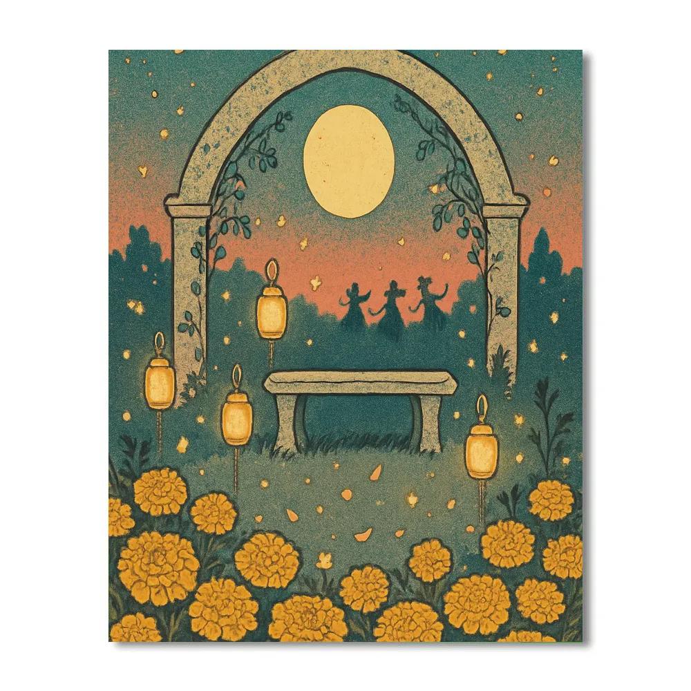 Marigold Moon Hollow paint by color