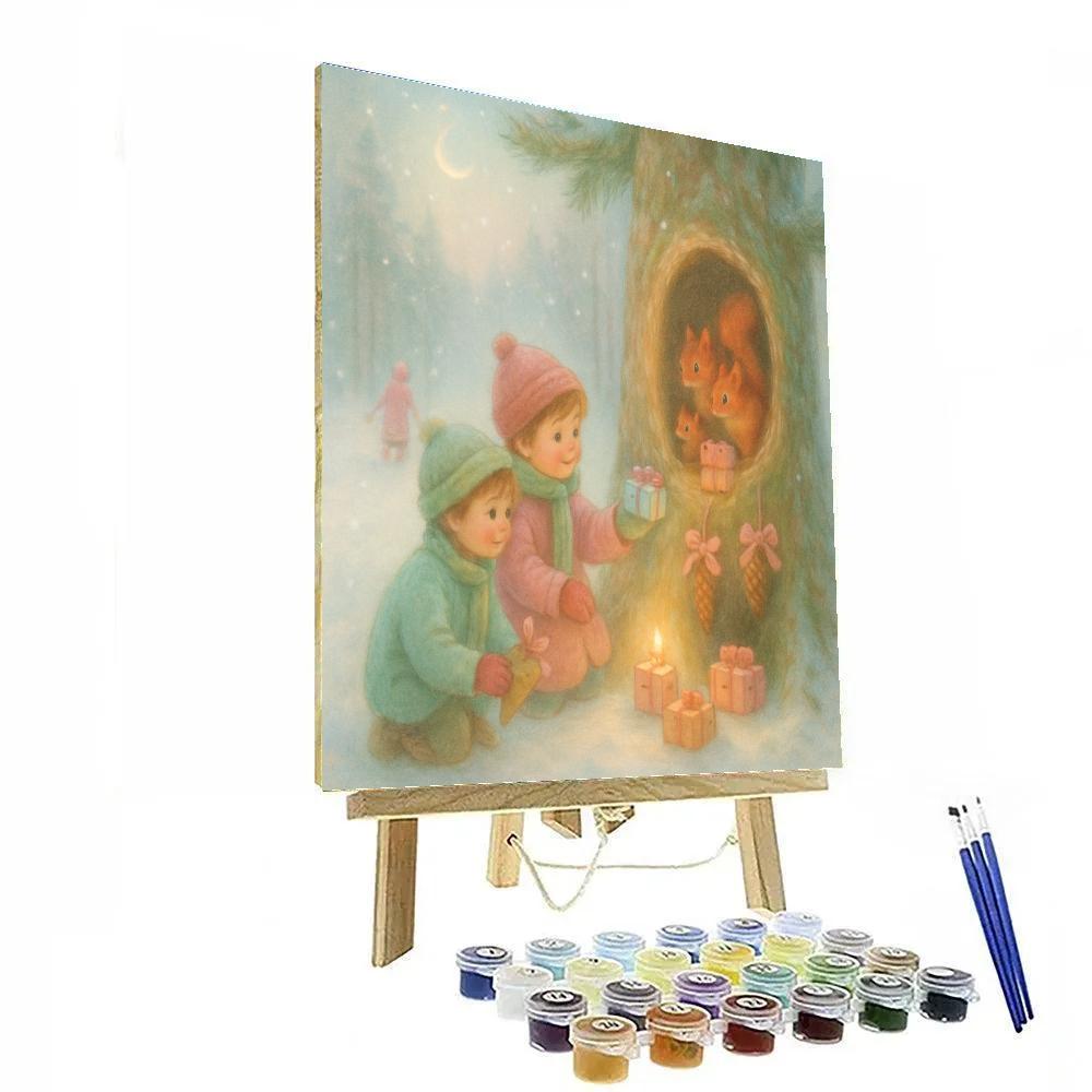 Hollow Pine Gift Exchange painting number kit