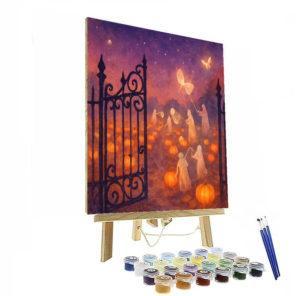 Ghostlight Orchard Gate Number painting