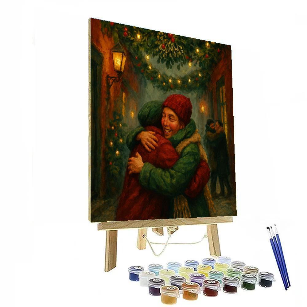 Mistletoe Alley Reunion paint by numbers