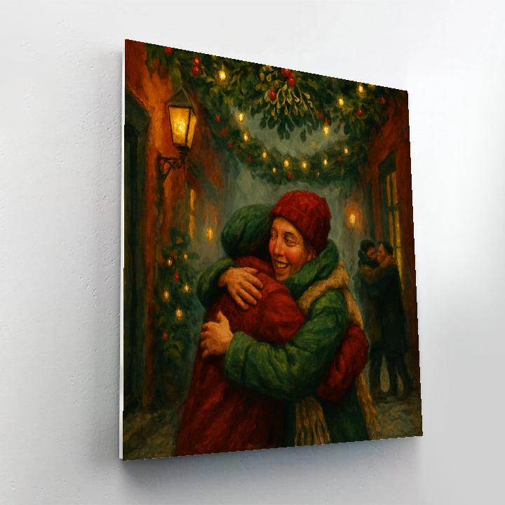 Mistletoe Alley Reunion paint by numbers