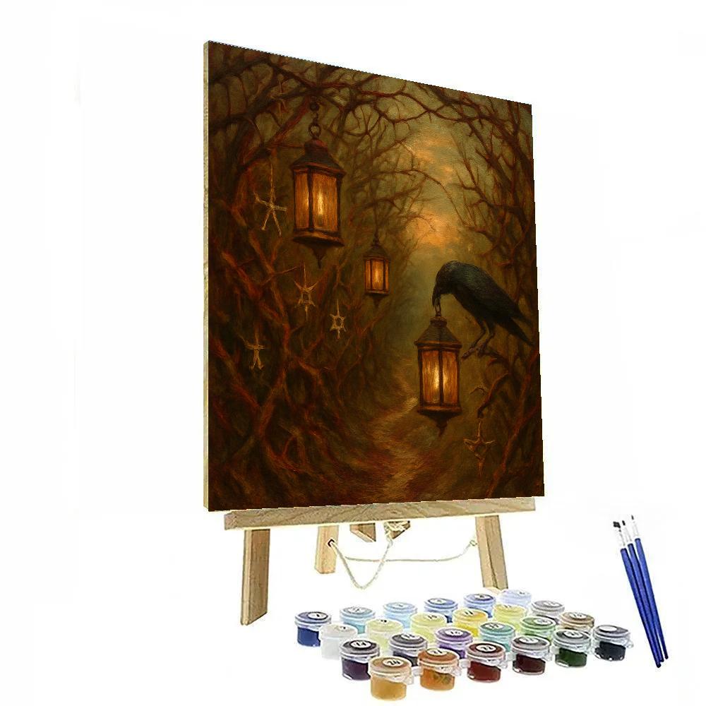 The Lanterned Thornway paint by number
