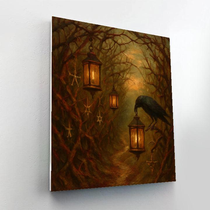 The Lanterned Thornway paint by number