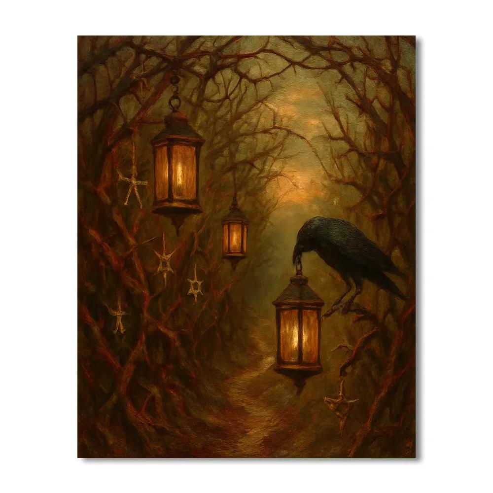 The Lanterned Thornway paint by number