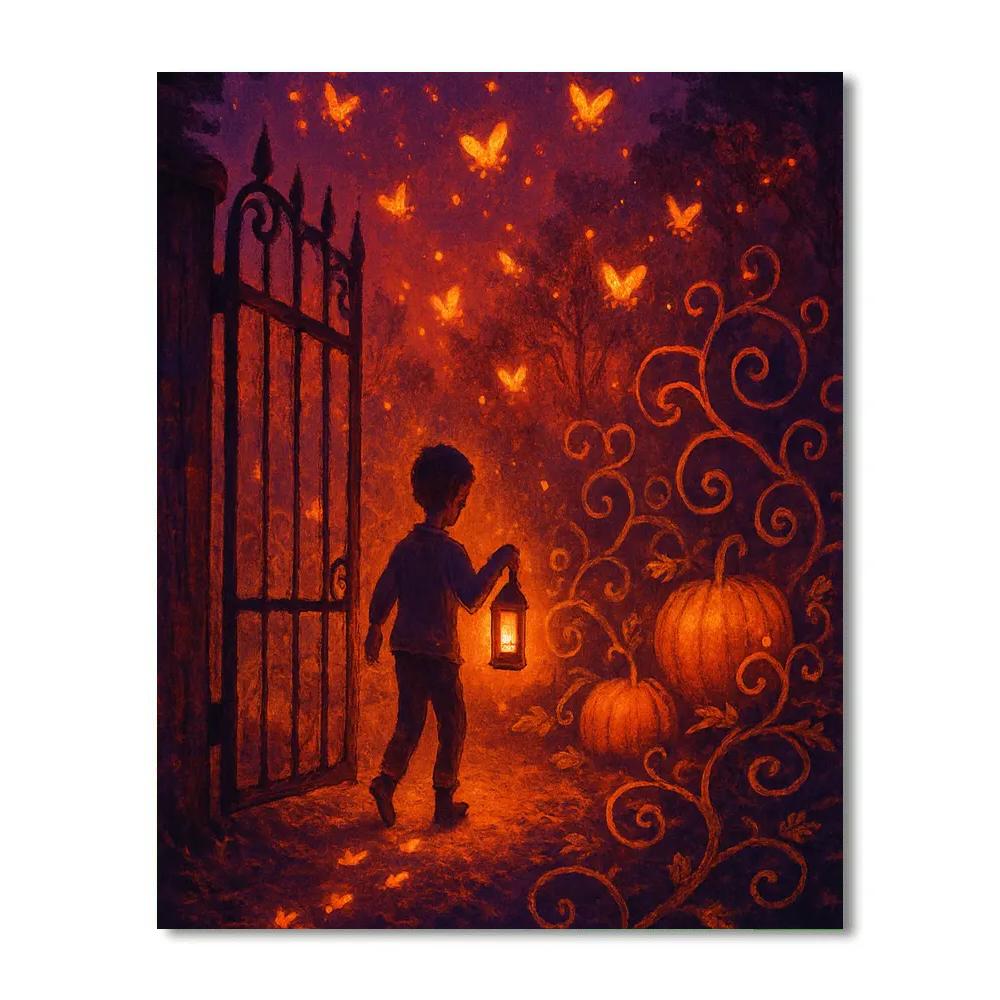 The Ember Orchard Gate DIY paint by numbers
