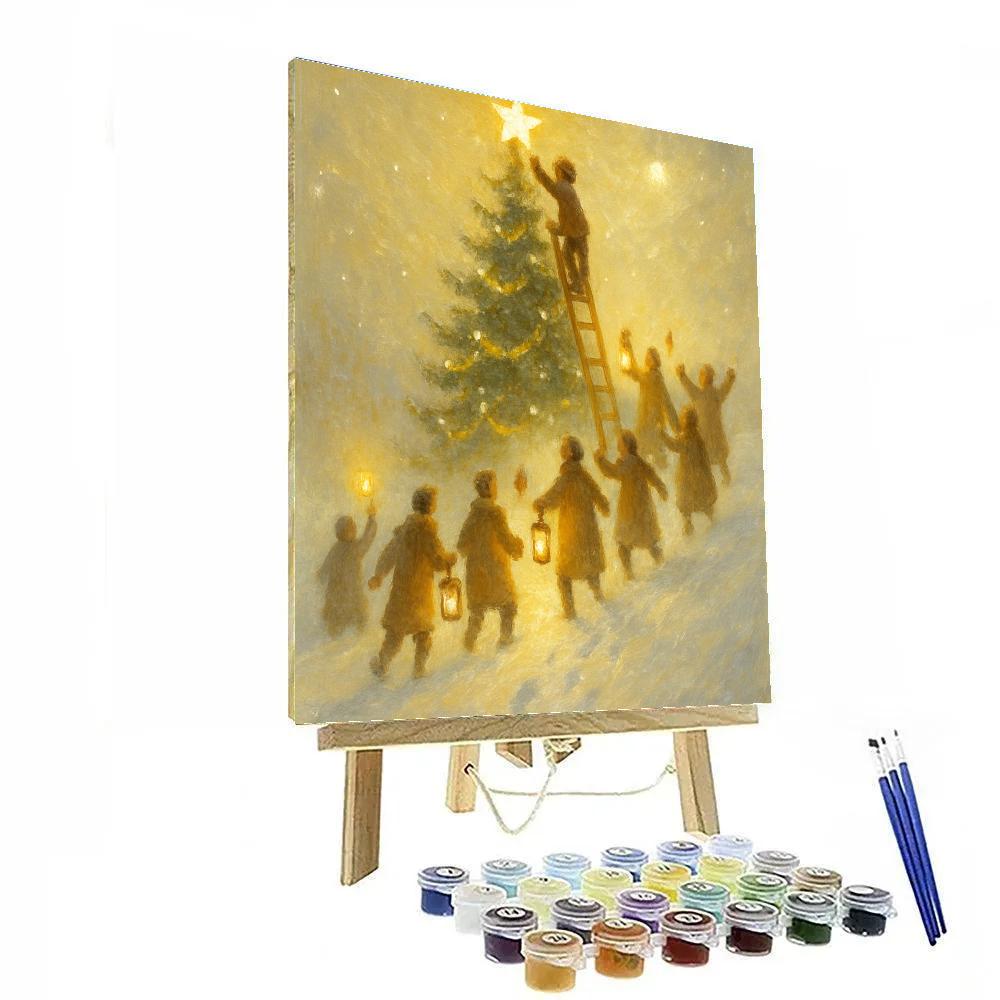 Moonlit Fir Topper Festival Number painting