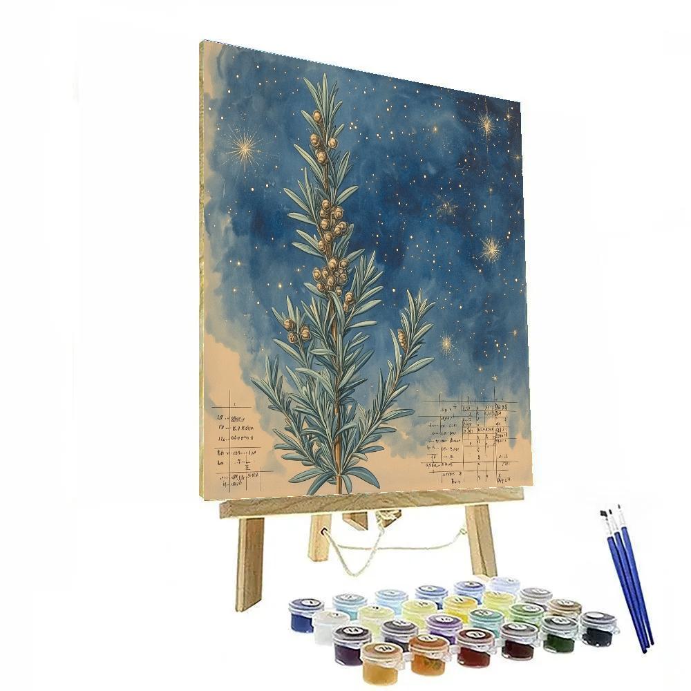 Leonardo Da Vinci Inspired Celestial Herbarium Numbered painting kits