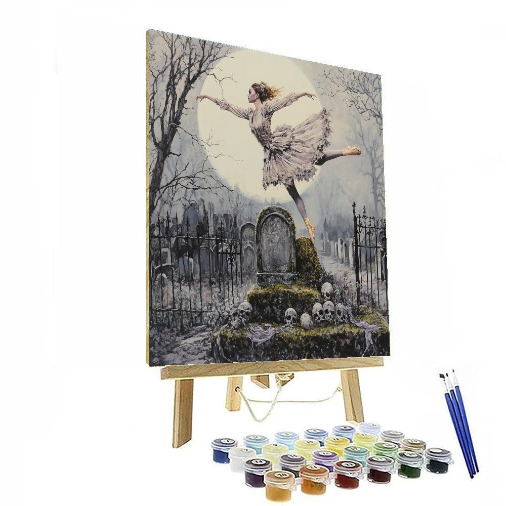Cemetery Ballet Spooky paint by color