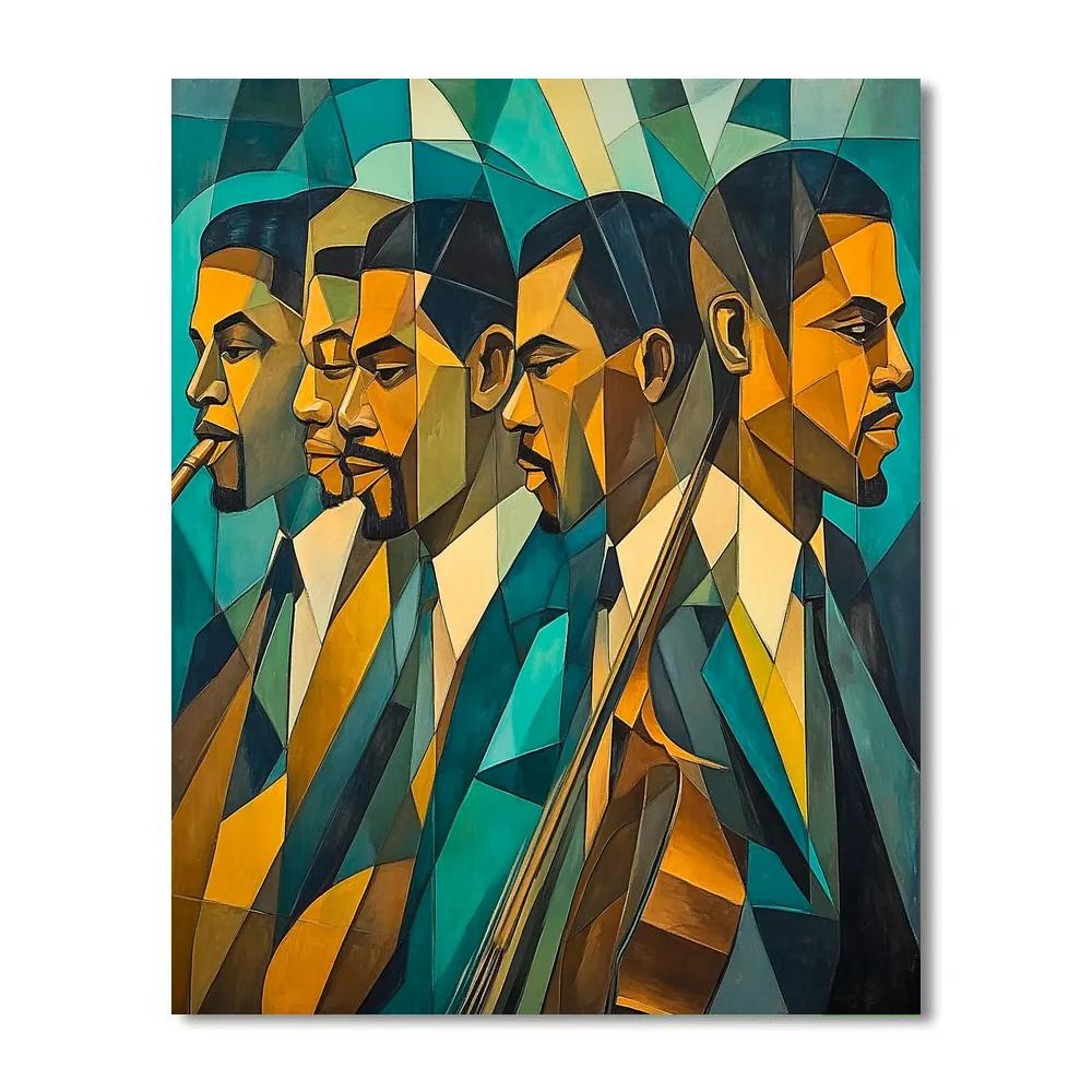 Picasso Inspired Abstract Musicians Numbered painting kits