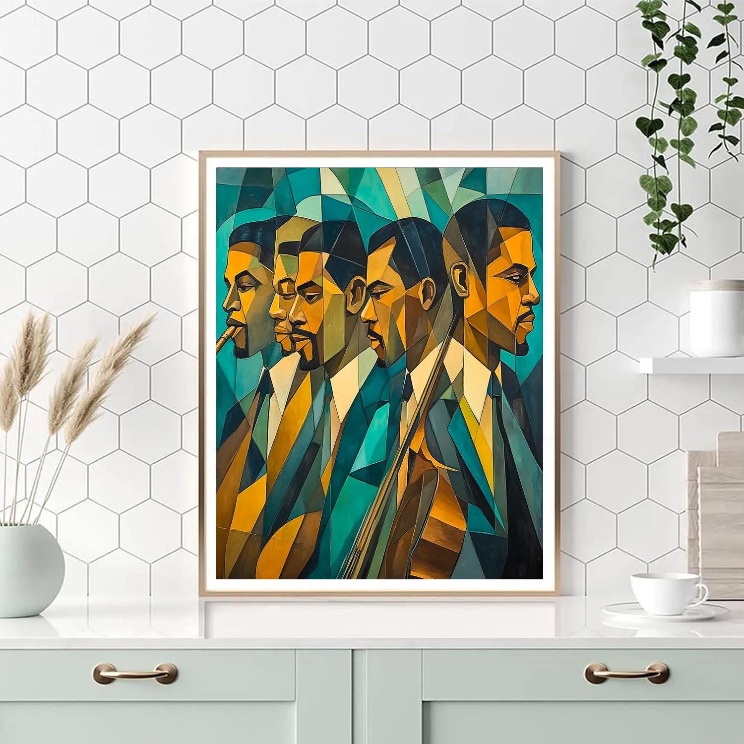 Picasso Inspired Abstract Musicians Numbered painting kits