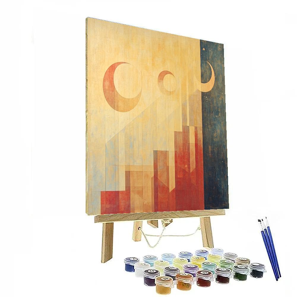 Paul Klee Inspired Celestial Harmony paint by number