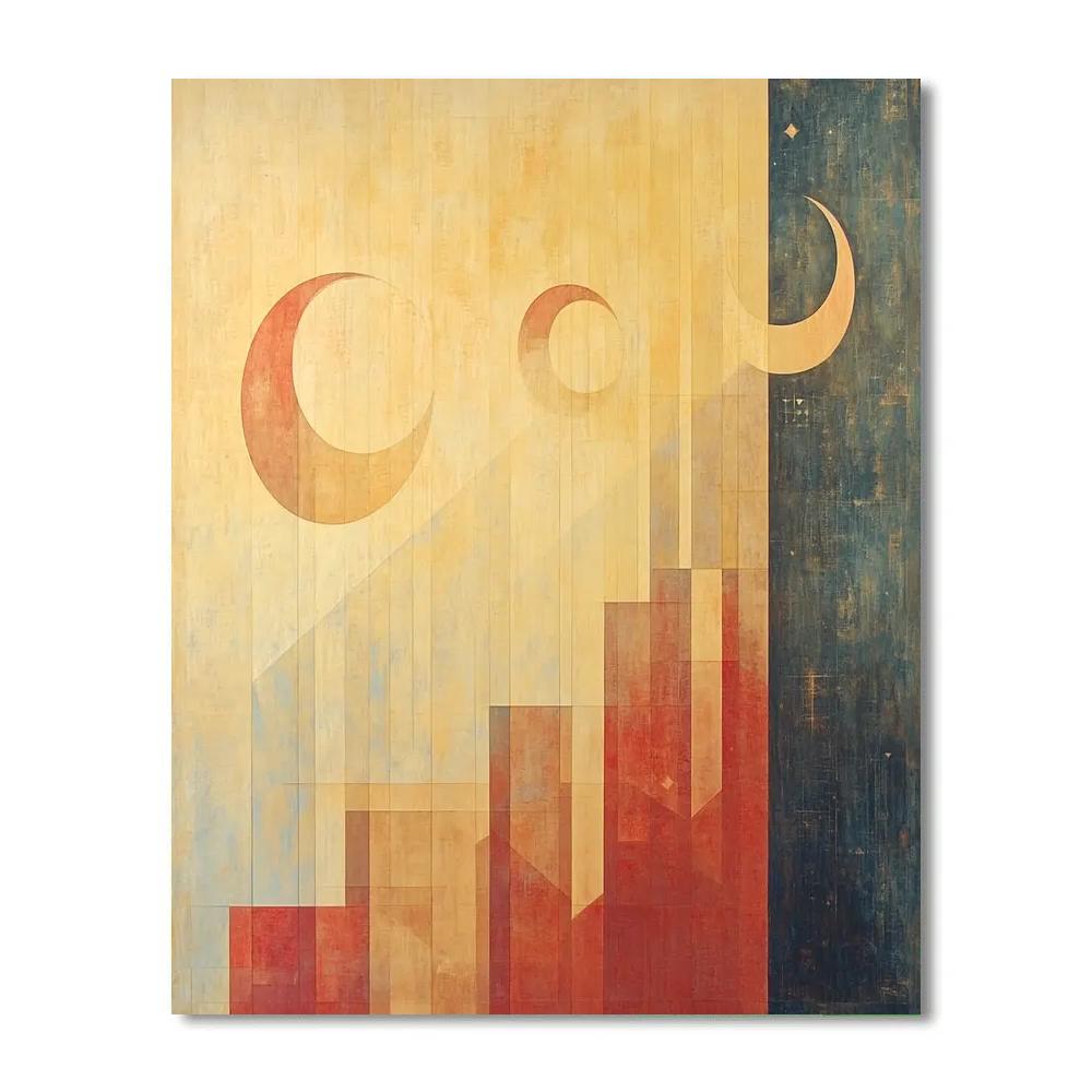 Paul Klee Inspired Celestial Harmony paint by number