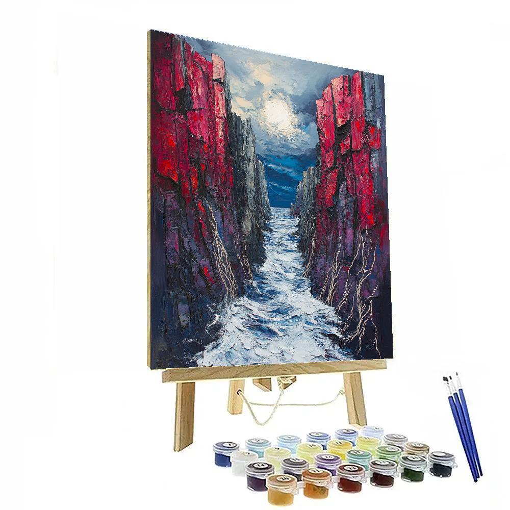 Arthur Lismer Inspired Granite Channel And Roiling Sky Numbered painting kits
