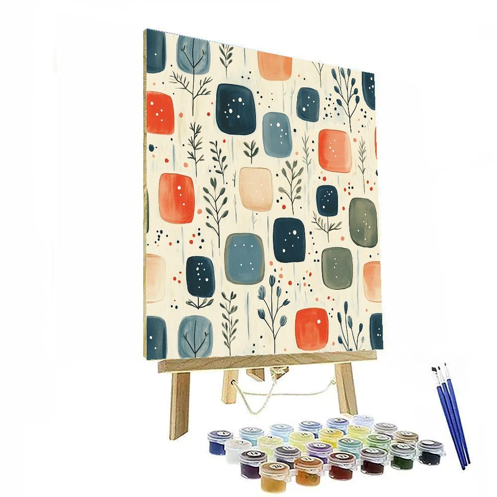 Paul Klee Inspired Garden Of Signs painting number kit