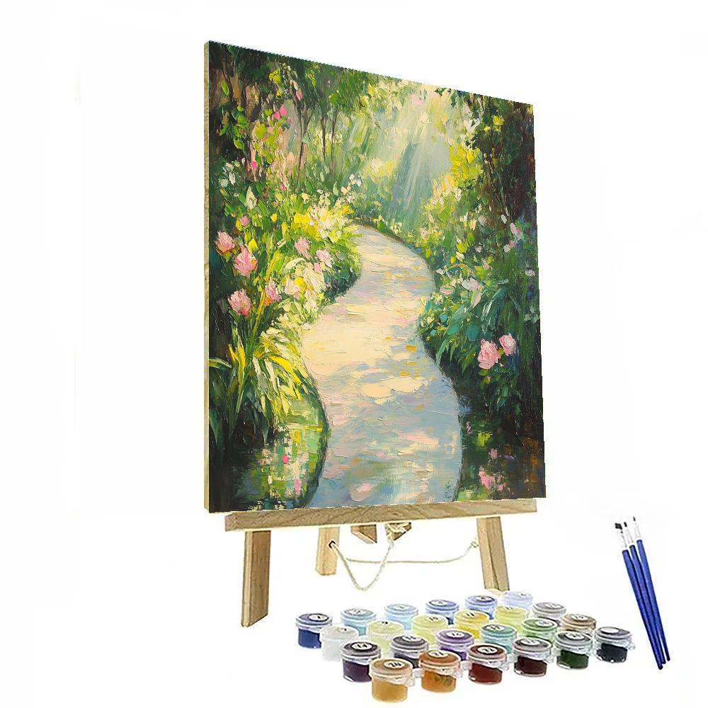 Claude Monet Inspired Garden Path Painting by numbers kit