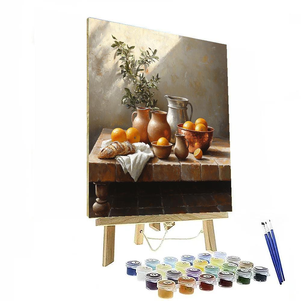 Diego Velázquez Inspired Earthenware And Citrus painting number kit