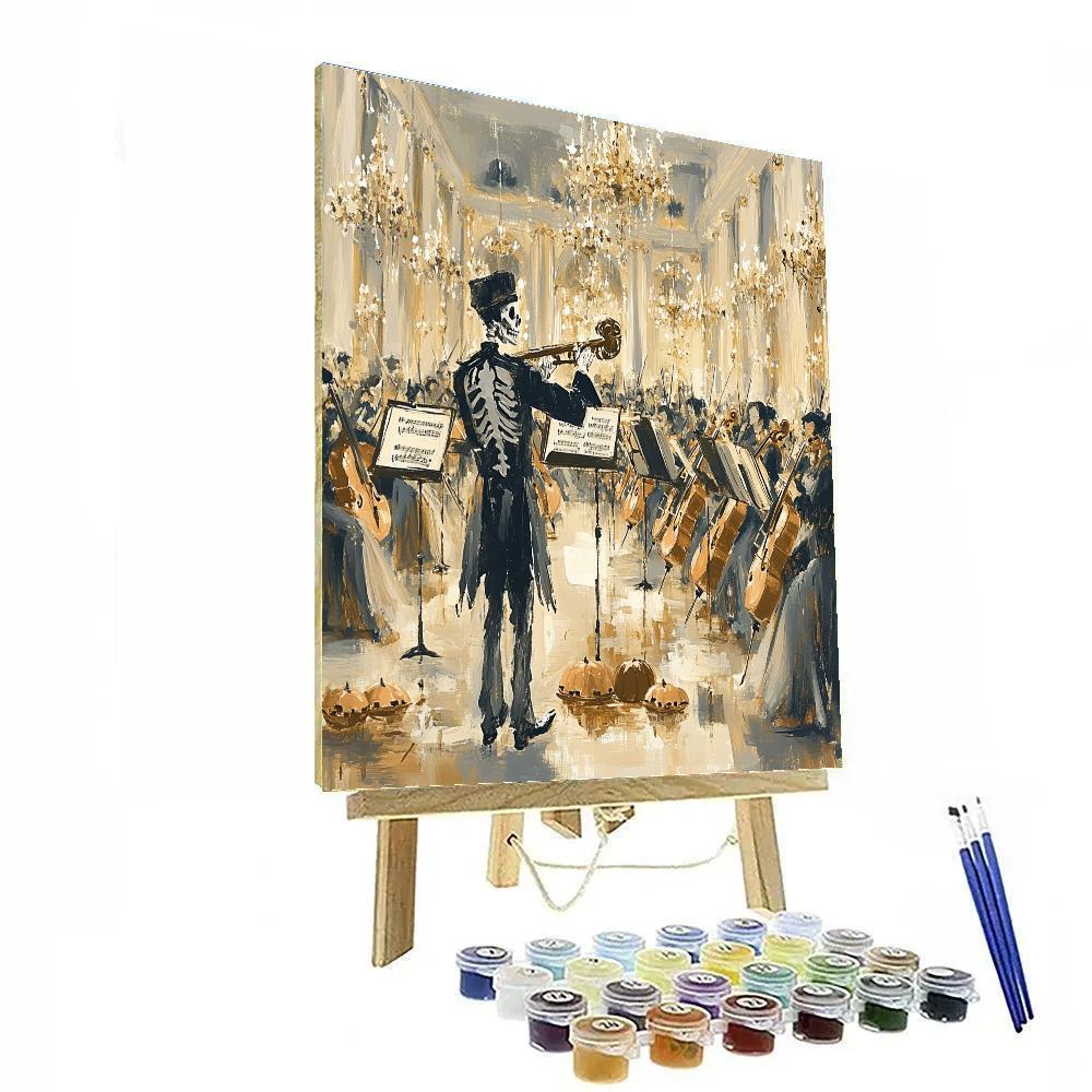 Bone Orchestra Haunted Manor Painting by numbers kit