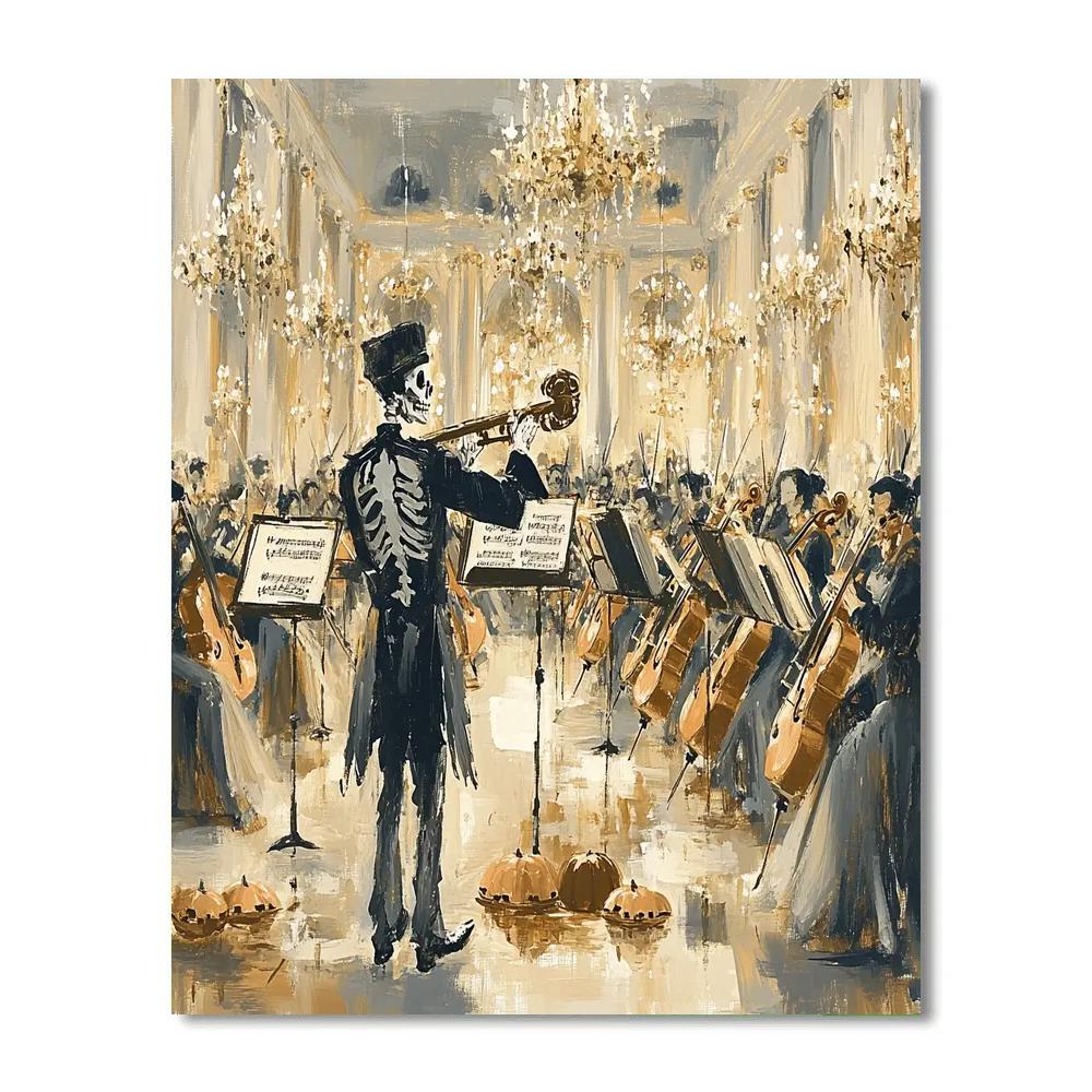 Bone Orchestra Haunted Manor Painting by numbers kit