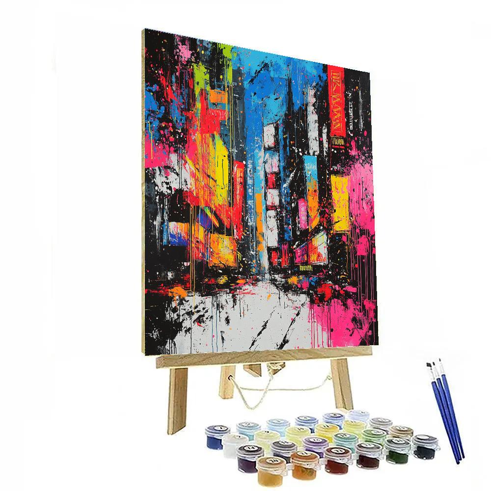 Jackson Pollock Inspired Urban Energy painting number kit