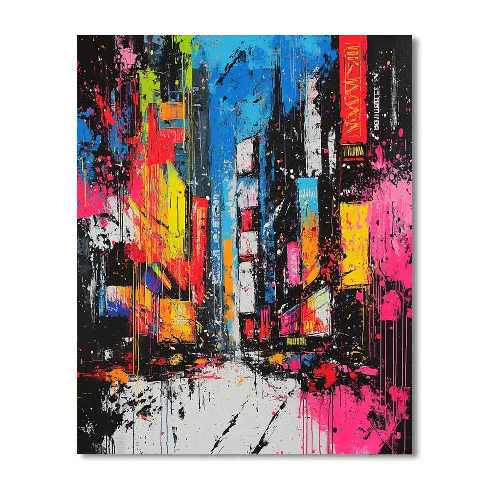 Jackson Pollock Inspired Urban Energy painting number kit