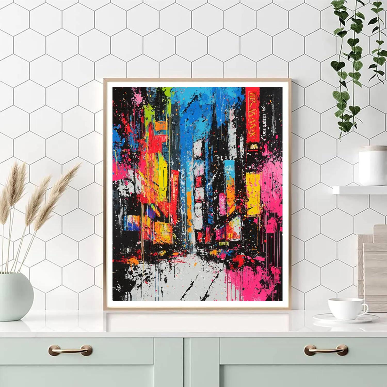 Jackson Pollock Inspired Urban Energy painting number kit