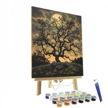 Francisco Goya Inspired Moonlit Thicket Of Hollow Oaks Paint by numbers kits