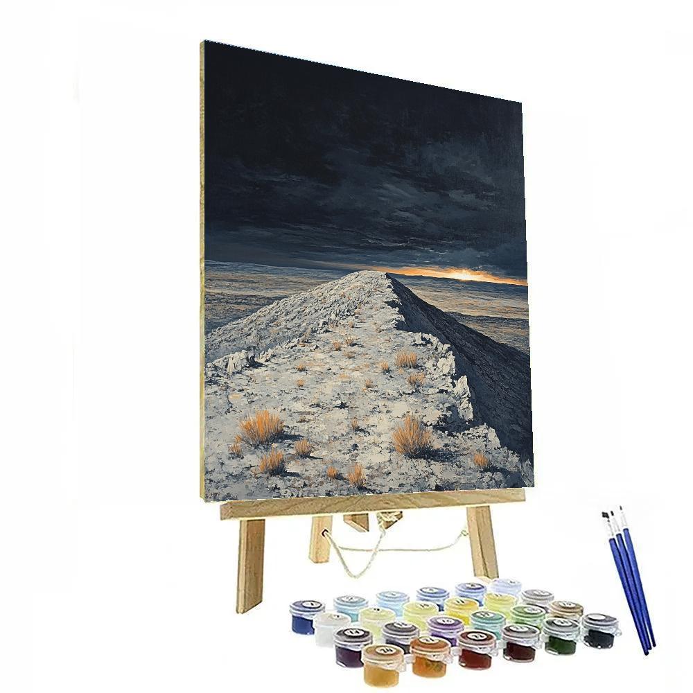 Francisco Goya Inspired Ashen Ridge Beneath A Thunder Horizon DIY paint by numbers
