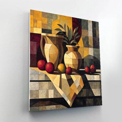 Pablo Picasso Inspired Fractured Still Life With Amphora Number painting