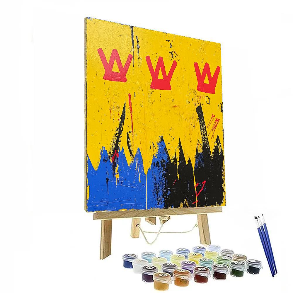 Jean-Michel Basquiat Inspired Rhythm Of Protest Numbered painting kits