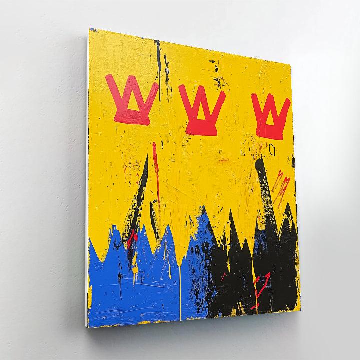 Jean-Michel Basquiat Inspired Rhythm Of Protest Numbered painting kits