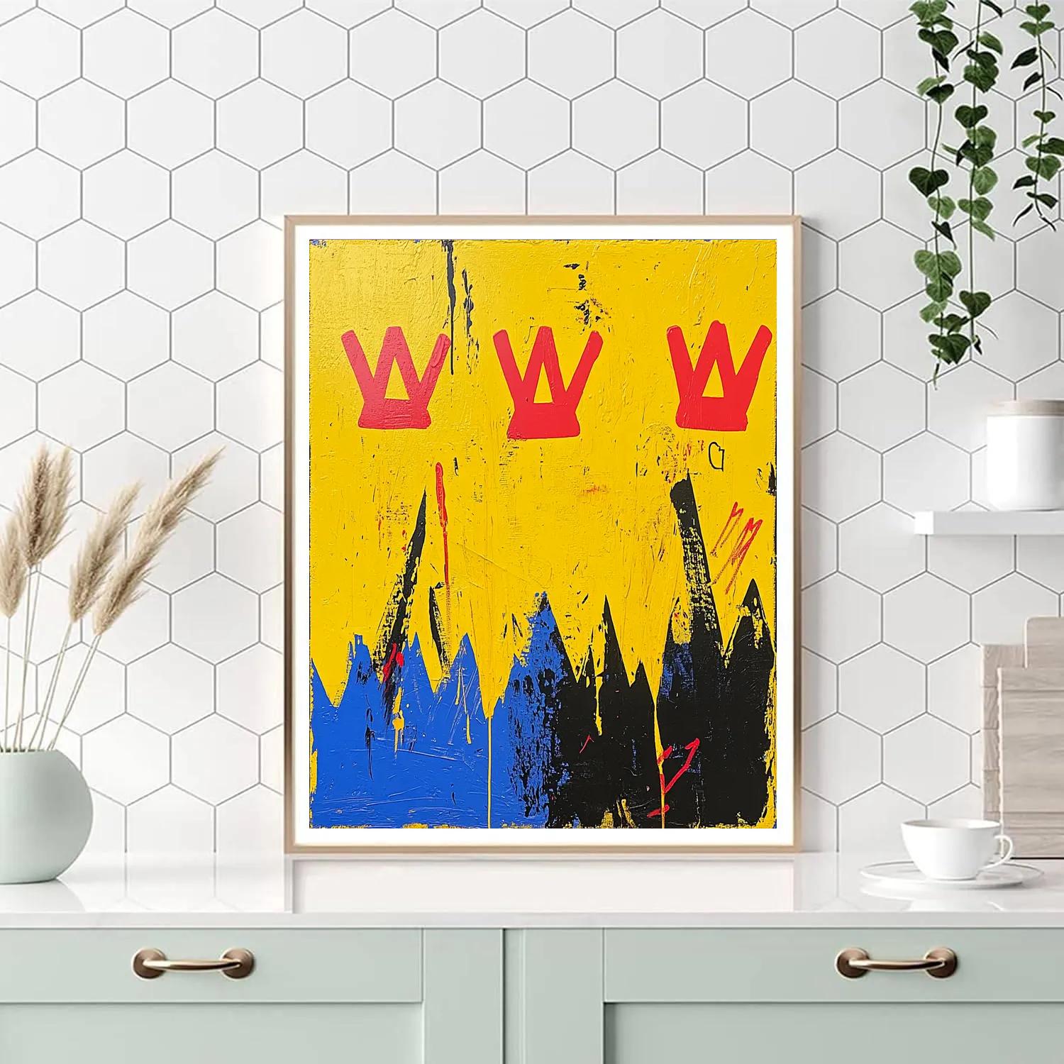Jean-Michel Basquiat Inspired Rhythm Of Protest Numbered painting kits