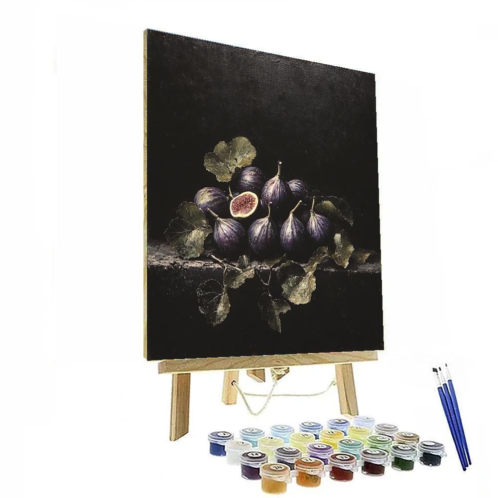 Caravaggio Inspired Night Orchard paint by number