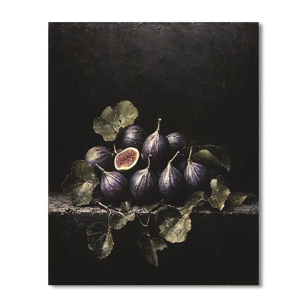Caravaggio Inspired Night Orchard paint by number