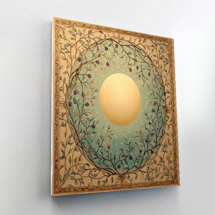 Alphonse Mucha Inspired Celestial Garden Paint by numbers art