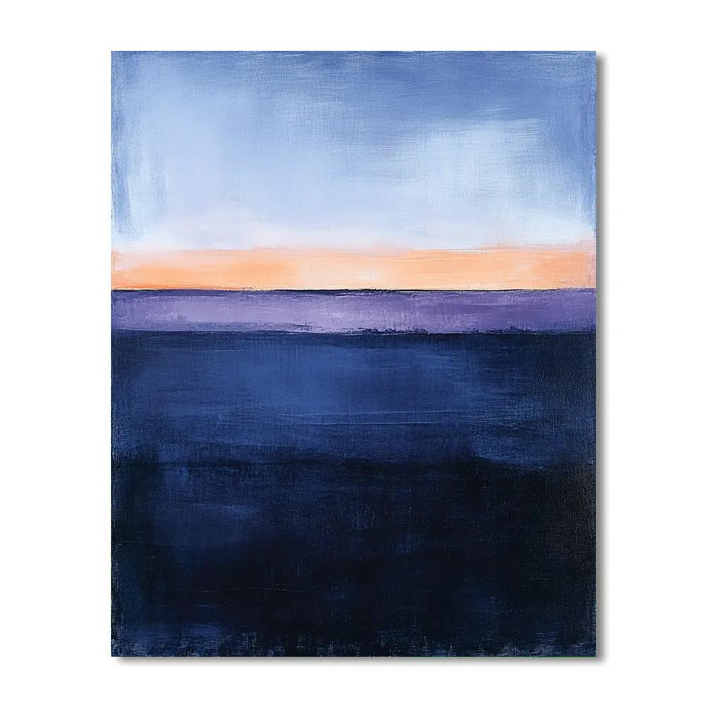 Mark Rothko Inspired Twilight Expanse paint by numbers
