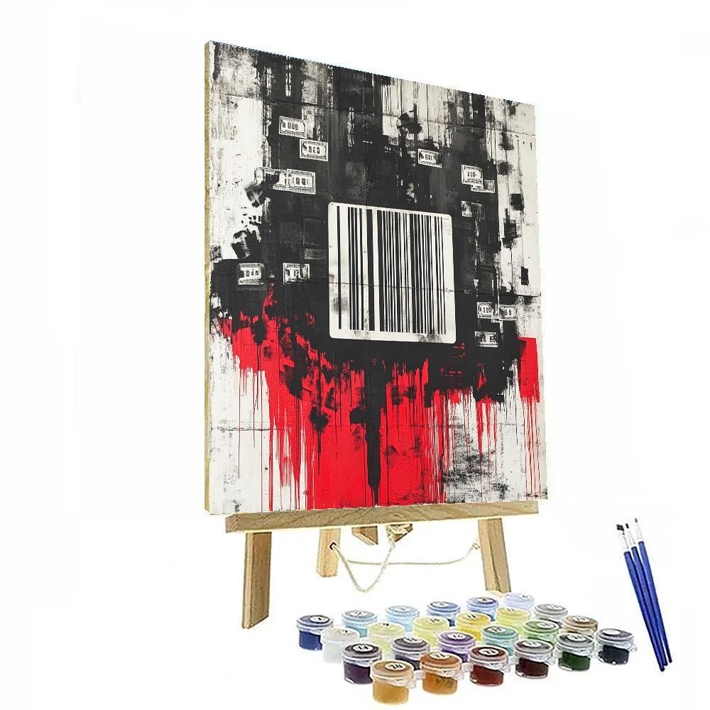 Banksy Inspired Anti Capitalism paint by color