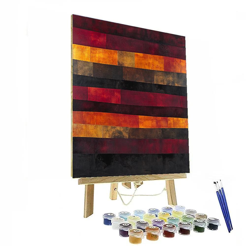 Mark Rothko Inspired Ember Silence Painting by numbers kit
