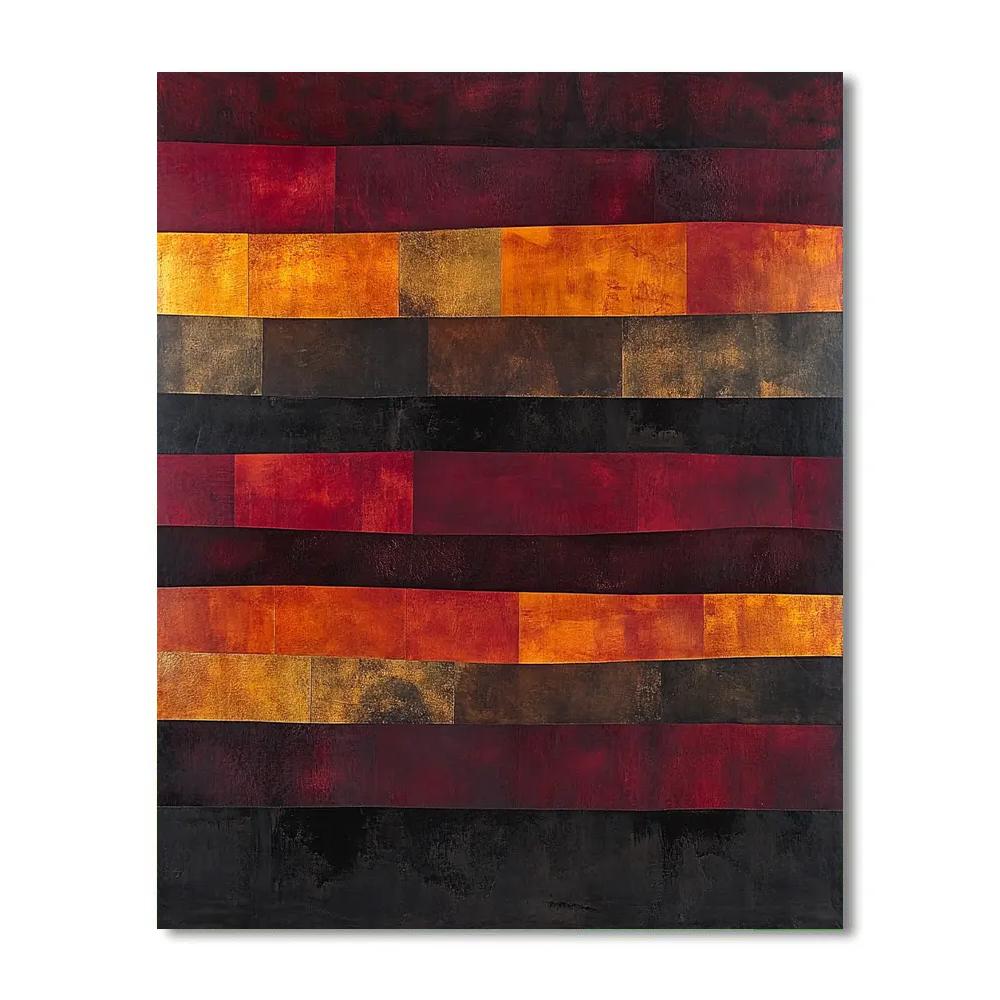 Mark Rothko Inspired Ember Silence Painting by numbers kit